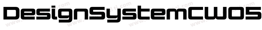 DesignSystemCW05-900I Regular字体转换